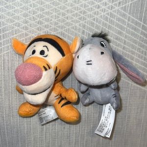 2 Disney mini plush stuffed animals